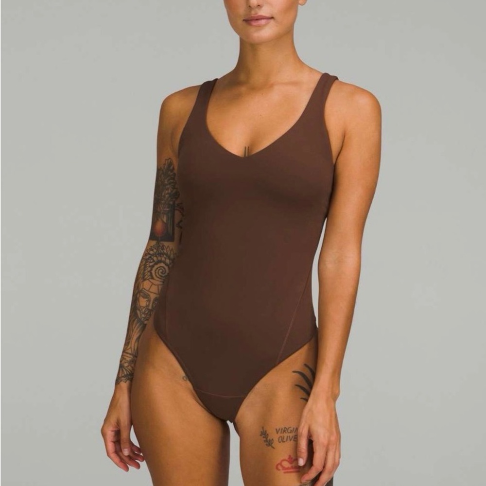 Lululemon Align bodysuit in the color java (brown) size 10
